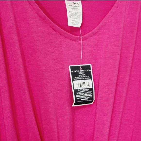 Westloop Women's Drawstring Pullover Above-the-knee Dress 🆕️✨️size XL Pink - Picture 4 of 4